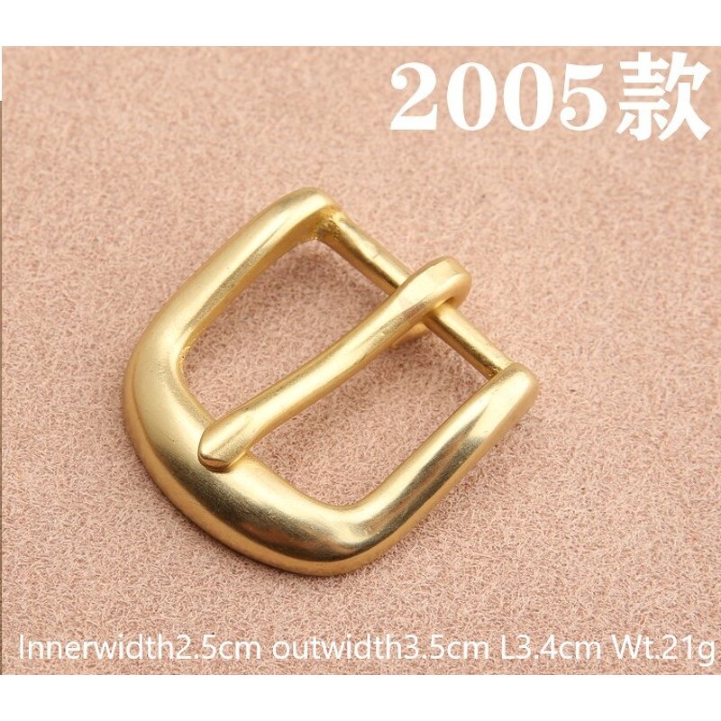Pin Buckle Factory - OEM 25mm Brushed Bronze Gold Metal