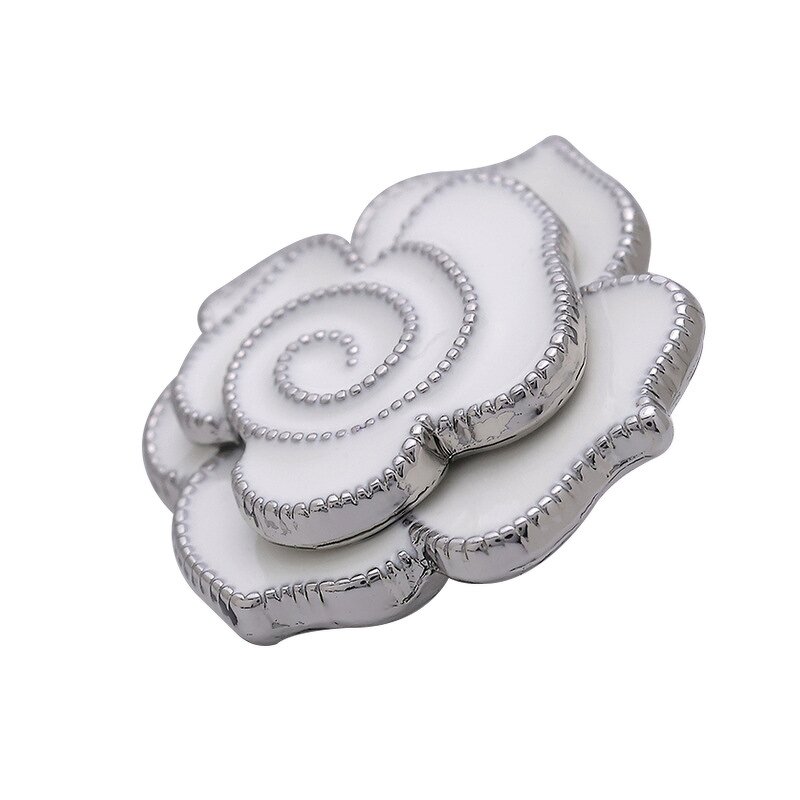 Shank Button Factory - OEM Camellia Metal Rhinestone Button