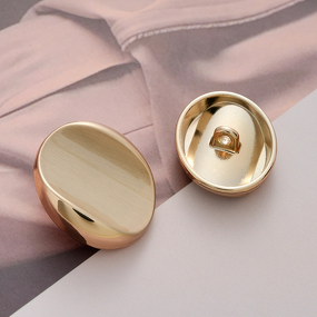 Shank Button Factory - OEM Brushed Irregular Hem Oval Button