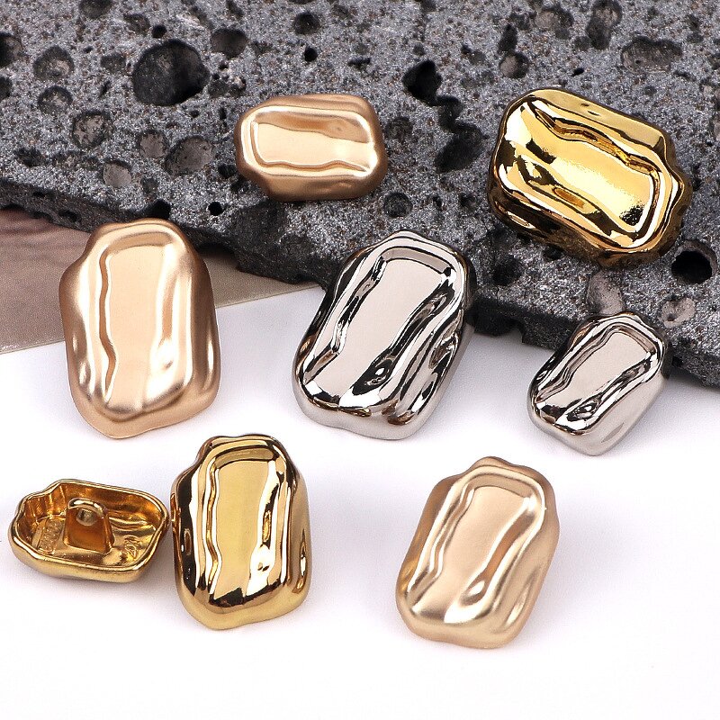 Shank Button Factory - OEM Designer Alloy Retro Glossy Gold