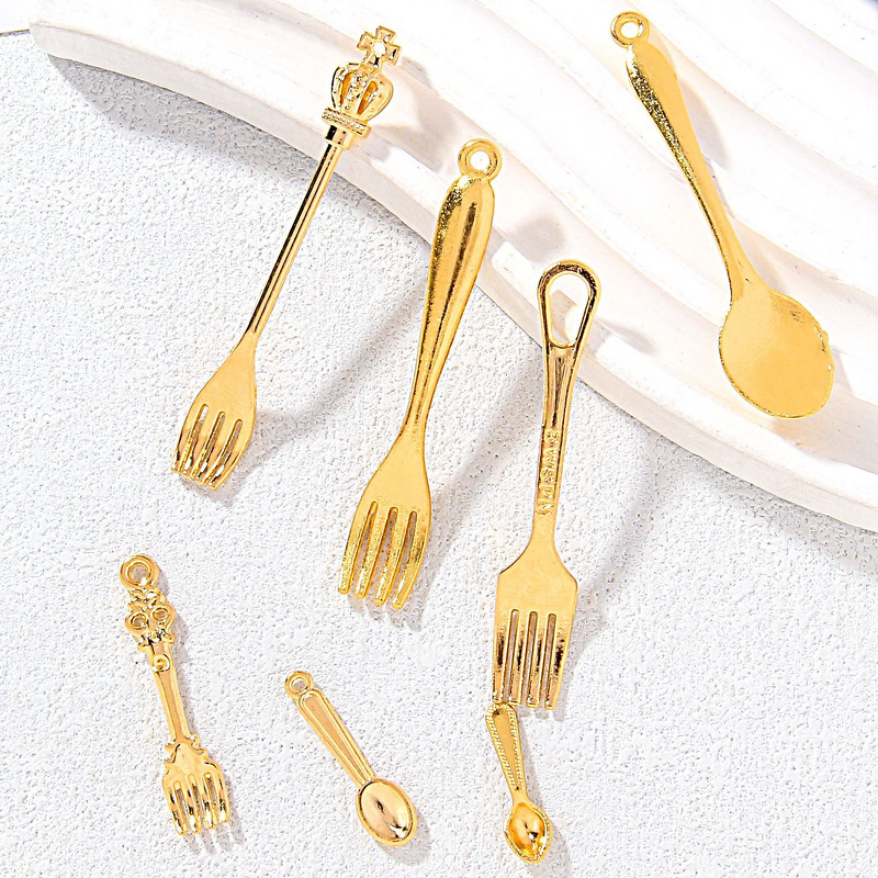 Resin Accessories Factory - OEM Miniature Food Fork Spoon