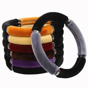 Steering Wheel Cover Factory - OEM 15 Inch Bling Crystal