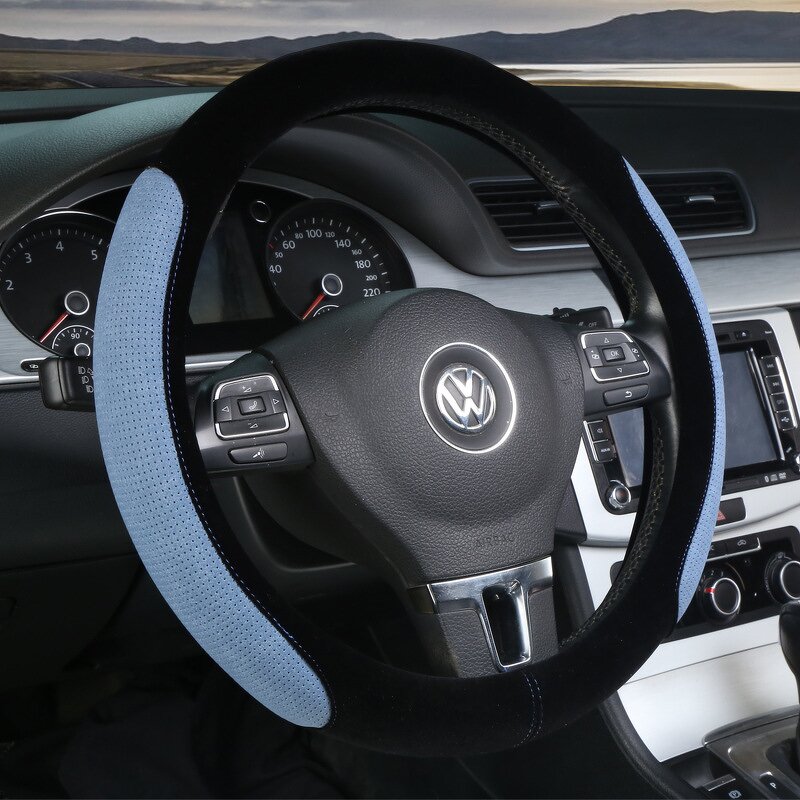 Steering Wheel Cover Factory - OEM 14.5 Inch Anti-Slip Blue
