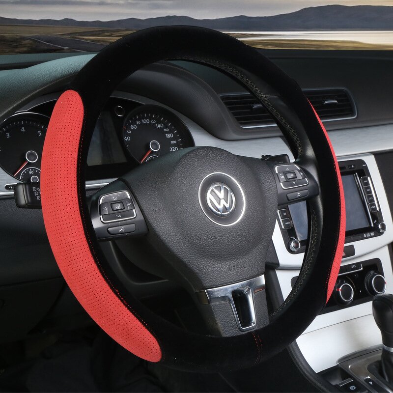 Steering Wheel Cover Factory - OEM 38cm Sports Microfiber
