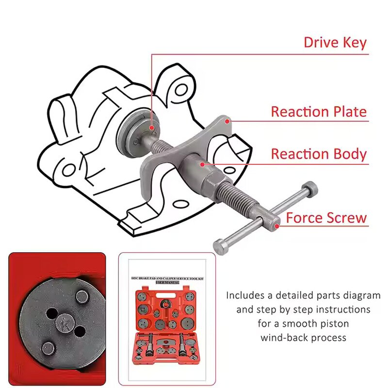Brake Caliper Tool Factory - OEM 22pcs Metal Steel Socket