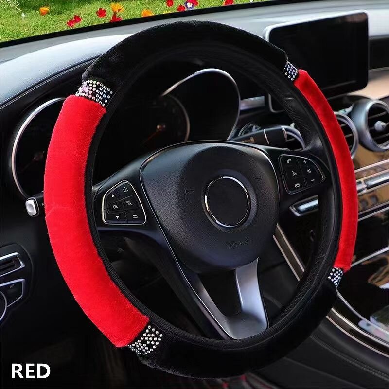 Steering Wheel Cover Factory - OEM 15 Inch Bling Crystal
