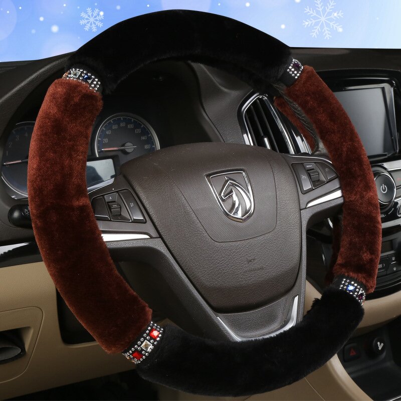 Steering Wheel Cover Factory - OEM 15 Inch Bling Crystal
