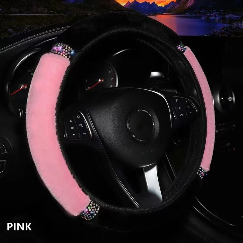 Steering Wheel Cover Factory - OEM 15 Inch Bling Crystal