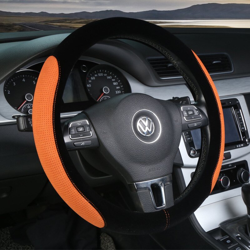 Steering Wheel Cover Factory - OEM 38cm Sports Microfiber