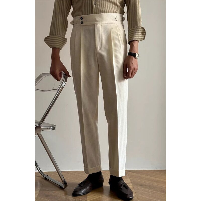 Naples Trousers Factory - OEM Italian Style High Waist Side