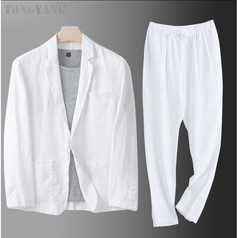 Cotton Linen Suit Factory - OEM Hot Summer Men's Casual