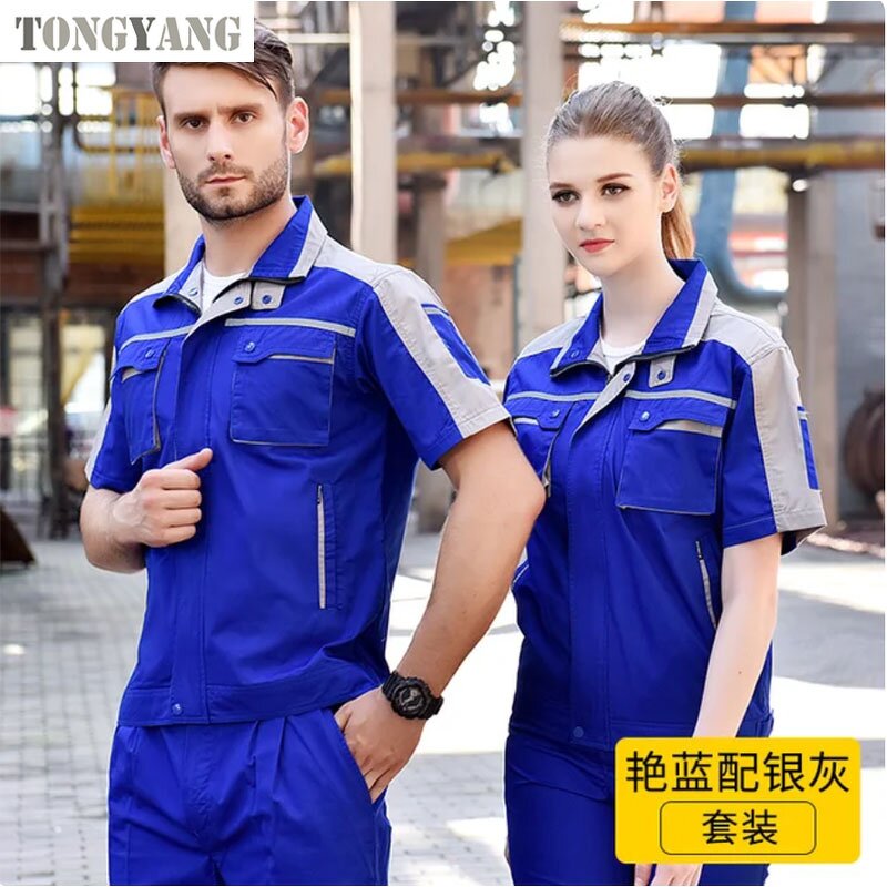 Work Uniform Factory - OEM Women Men Short Sleeve Set
