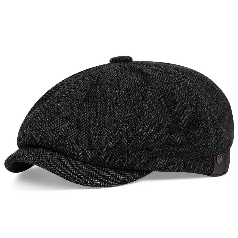 Flat Cap Factory - OEM Wholesale Men Herringbone Cabbie