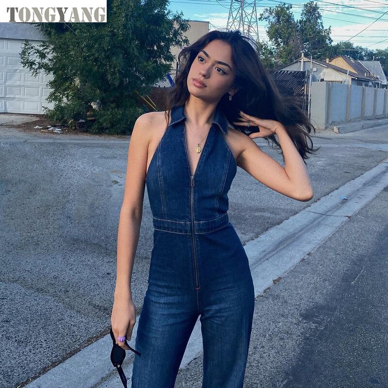 Denim Jumpsuit Factory - OEM Women's Autumn Fashion Street