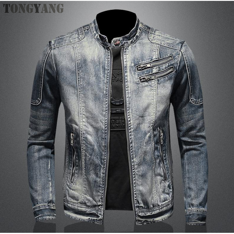 Denim Jacket Factory - OEM Men's European Retro Stand Collar