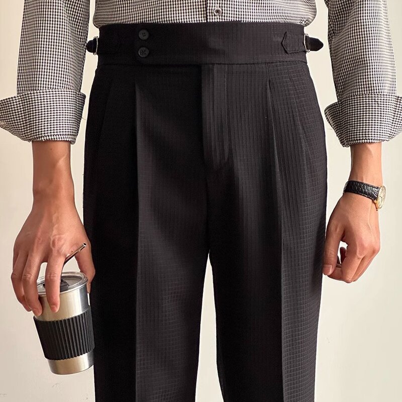 Naples Trousers Factory - OEM Italian Style High Waist Side