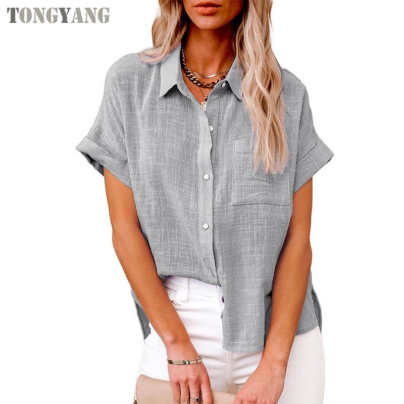 Cotton Linen Shirt Factory - OEM 2024 Hot Selling Summer