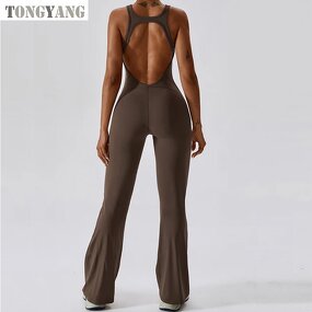 Jumpsuit Factory - OEM Sexy Back Women Gym Yoga Sport
