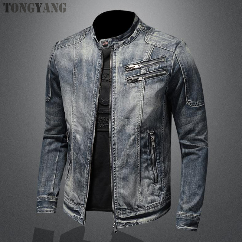 Denim Jacket Factory - OEM Men's European Retro Stand Collar