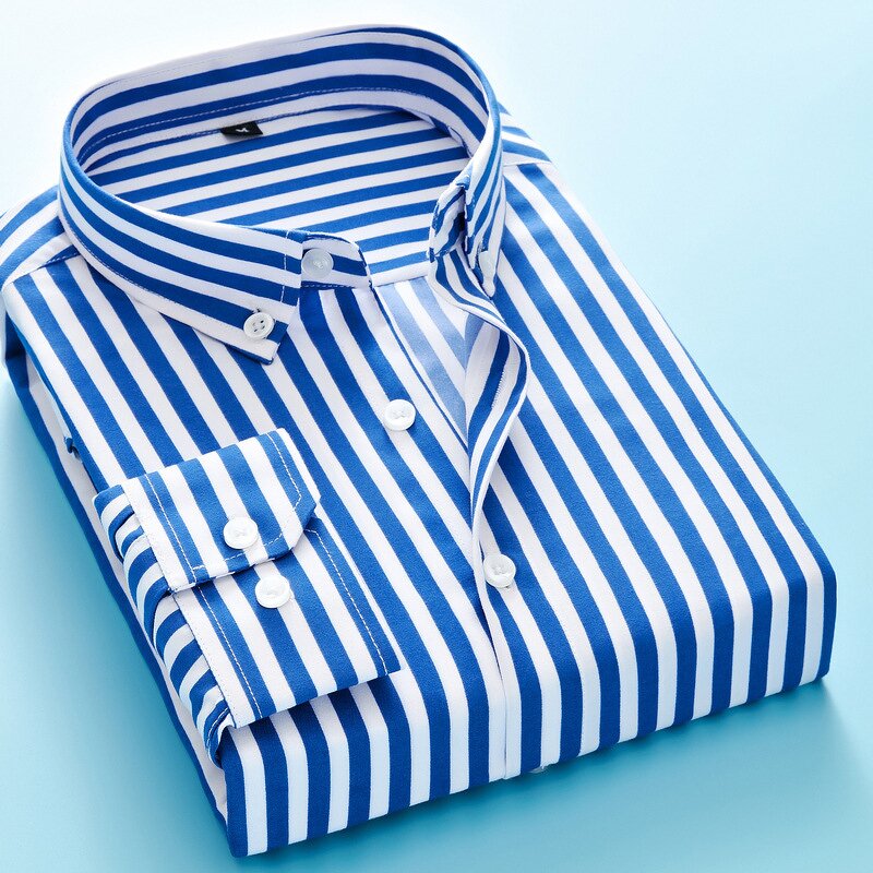 Striped Shirt Factory - OEM Autumn New Men's Slim Fit Korean