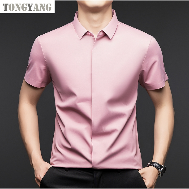 Men's Shirt Factory - OEM Business Short-sleeved Fitted Multi