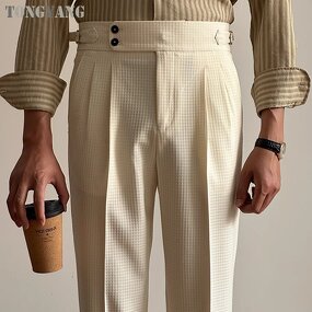 Naples Trousers Factory - OEM Italian Style High Waist Side