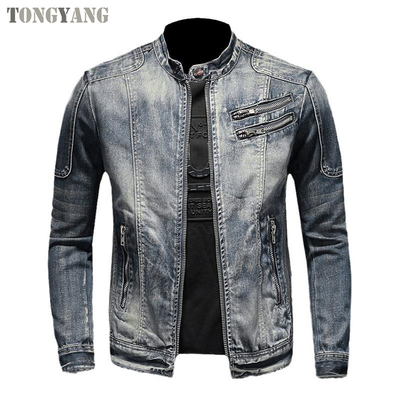 Denim Jacket Factory - OEM Men's European Retro Stand Collar