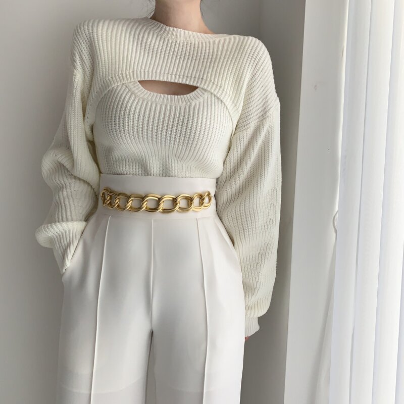 Knitted Sweater Factory - OEM Autumn Winter Women Sexy Hollow