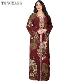 Abaya Set Factory - OEM 2 Pieces Vest Long Dress Chiffon