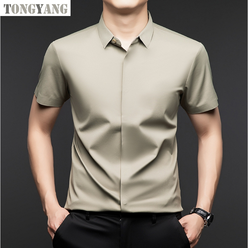 Men's Shirt Factory - OEM Business Short-sleeved Fitted Multi