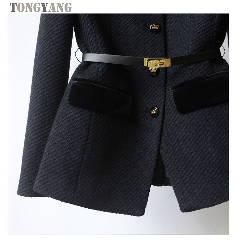 Stand Collar Coat Factory - OEM 2025 Autumn Waist Slim Coat