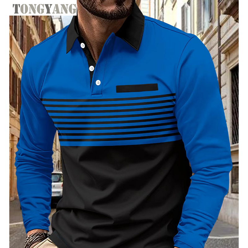 Polo Shirt Factory - OEM Men's Short-Sleeve Striped Print