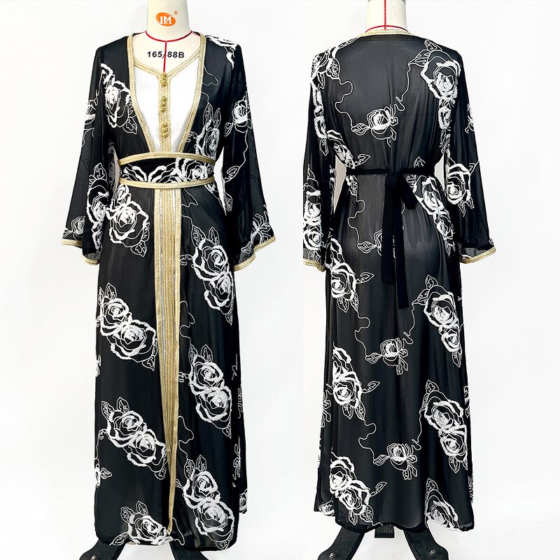 Abaya Dress Factory - OEM Vintage Chic Floral Embroidery