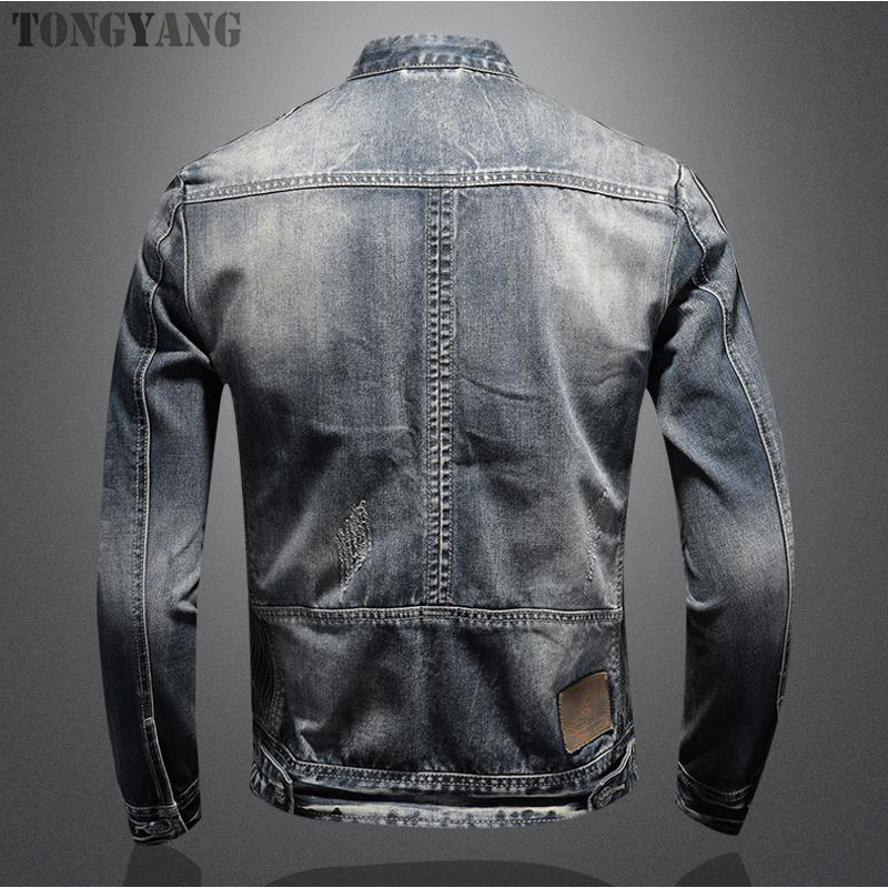 Denim Jacket Factory - OEM Men's European Retro Stand Collar