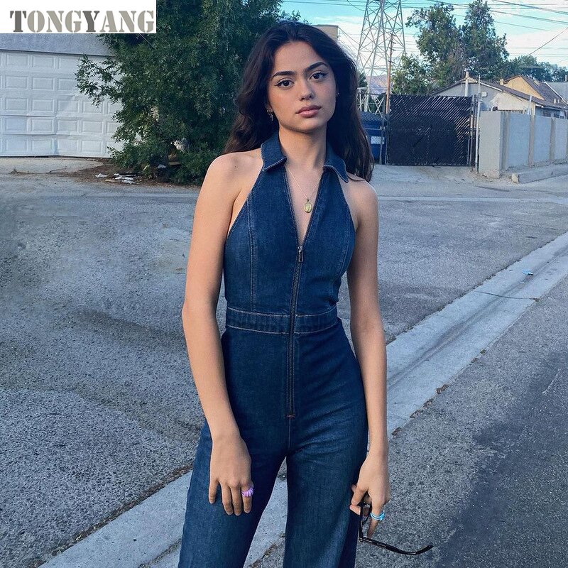 Denim Jumpsuit Factory - OEM Women's Autumn Fashion Street