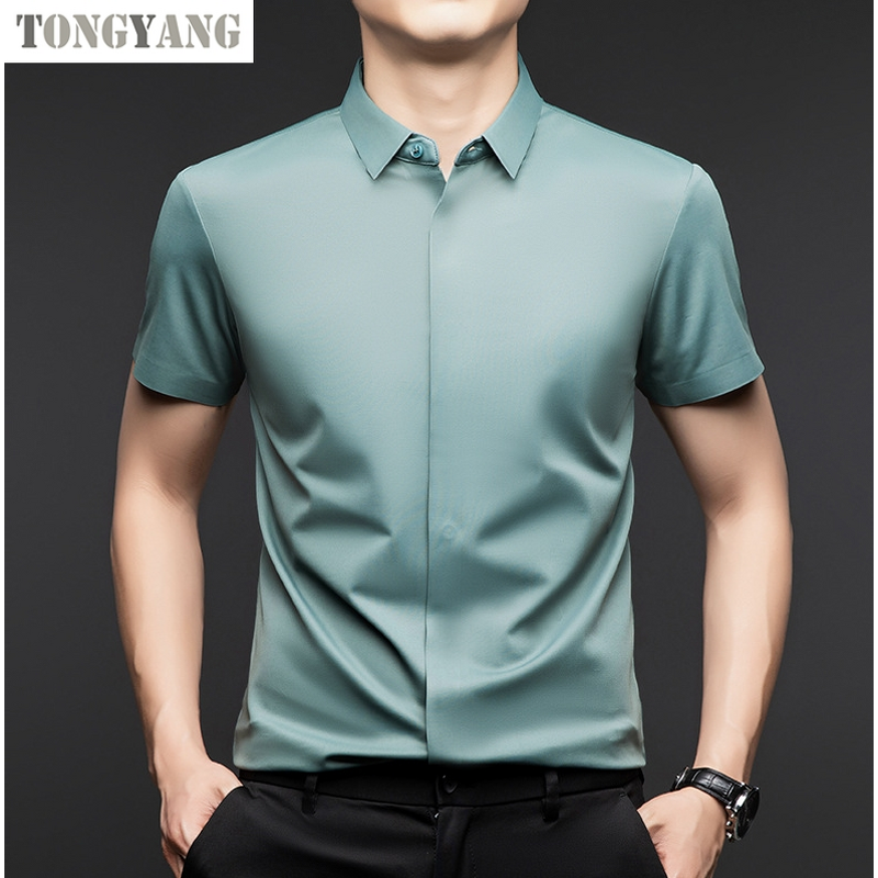 Men's Shirt Factory - OEM Business Short-sleeved Fitted Multi