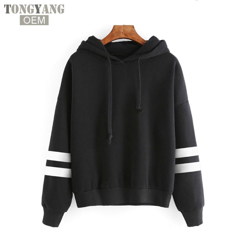 Women Hoodie Factory - OEM Hot Sale Long Sleeve Striped