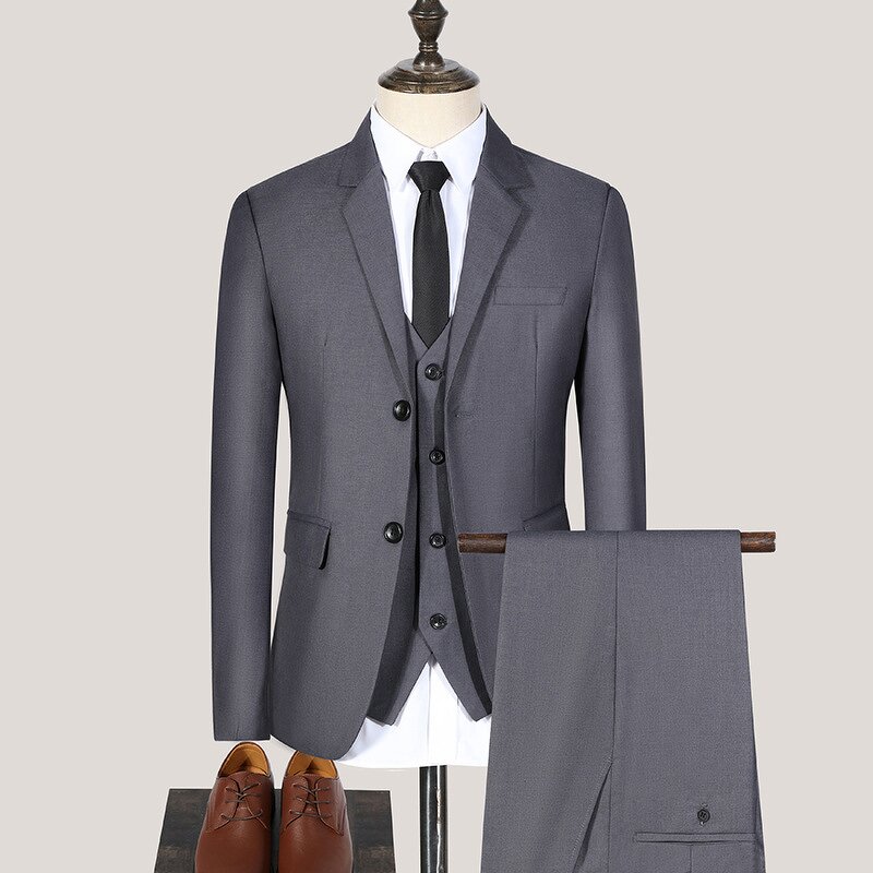 Men's Suit Factory - OEM 3 Pieces Formal Slim Fit Blazer