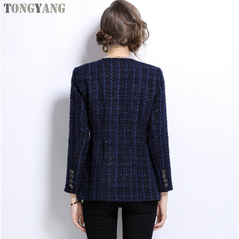 Tweed Coat Factory - OEM Autumn New High-end Single-breasted