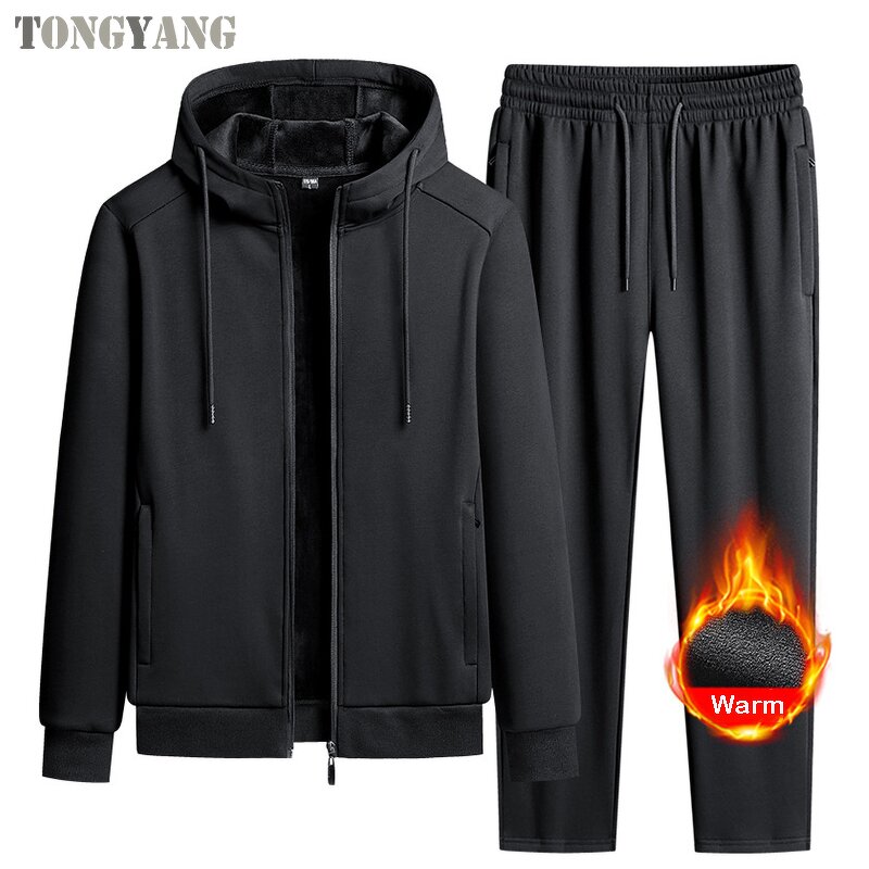 Fleece Set Factory - OEM Autumn Winter Men's Jacket Plus