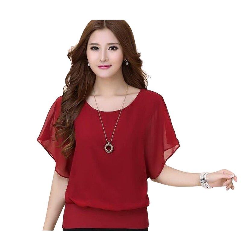 Chiffon Blouse Factory - OEM New Women Plus Size Ruffle