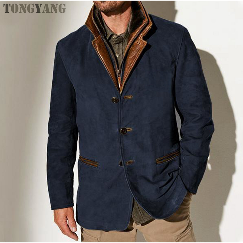 Men's Coat Factory - OEM Retro Lapel Autumn Winter Casual