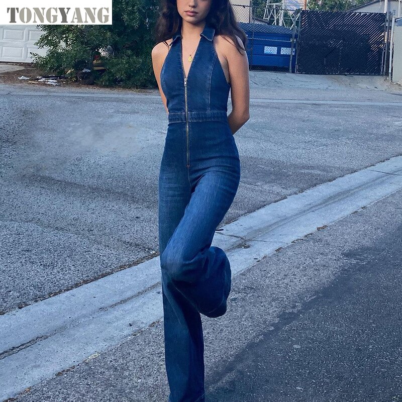 Denim Jumpsuit Factory - OEM Women's Autumn Fashion Street