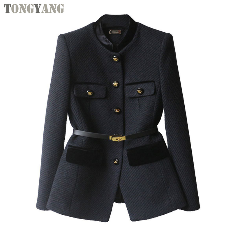 Stand Collar Coat Factory - OEM 2025 Autumn Waist Slim Coat