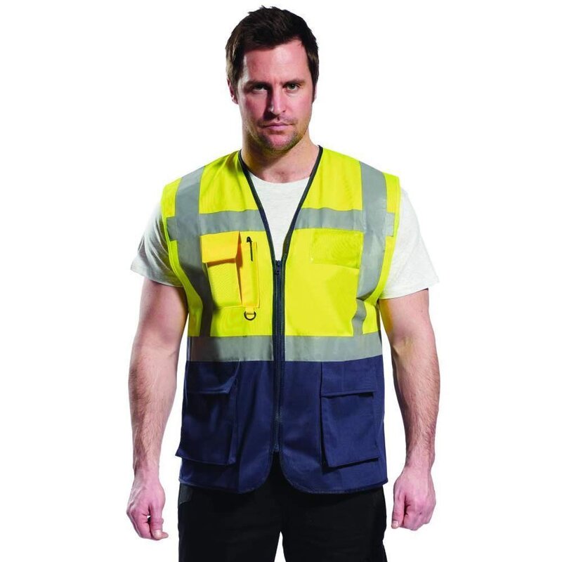 Safety Vest Factory - OEM Custom Navy Security Multi Pocket