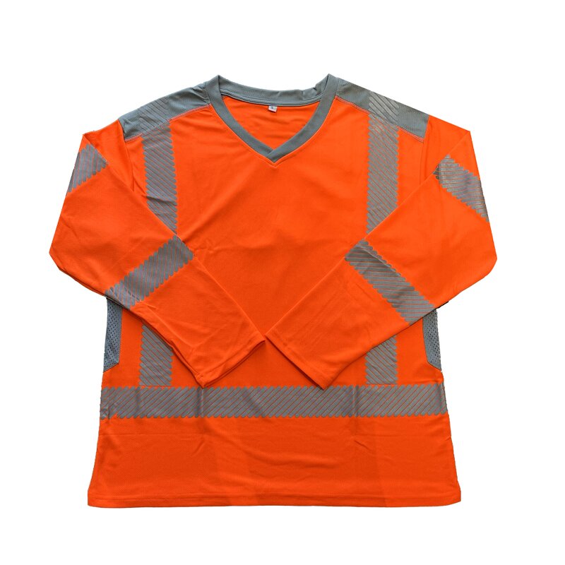 Hi Visibility Shirt Factory - OEM Low MOQ V Neck Reflective