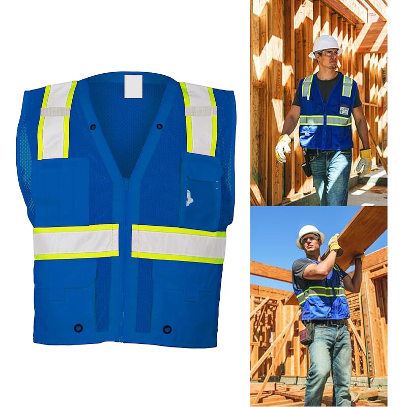 Reflective Vest Factory - OEM Custom Logo Class 2 Mesh Vest