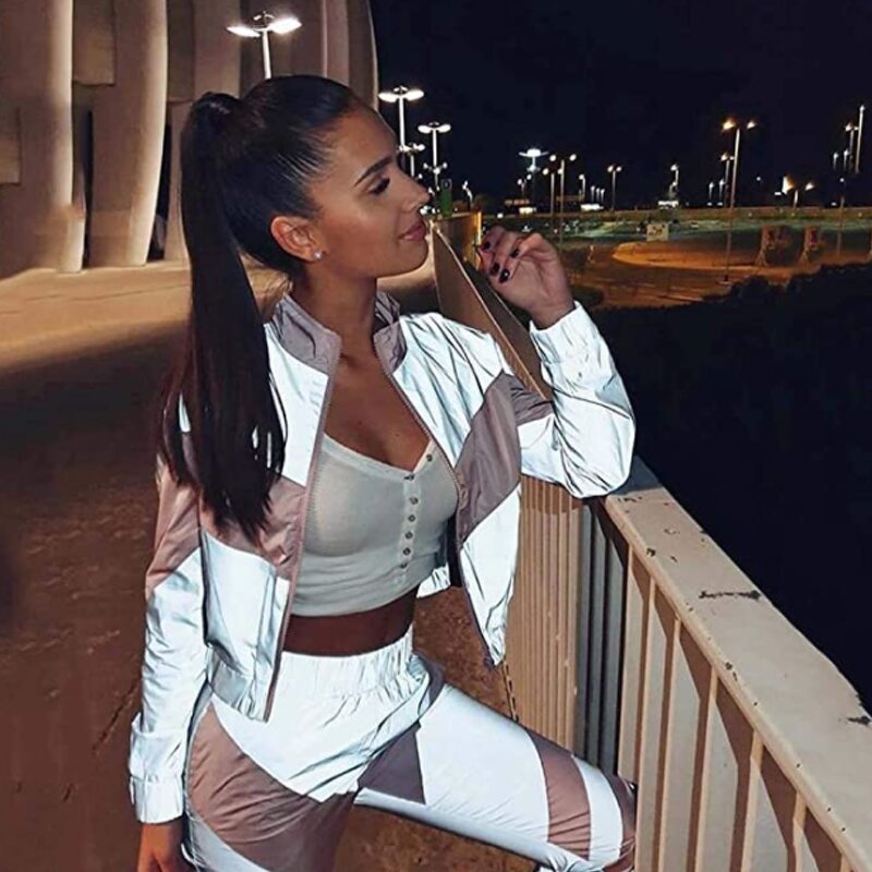 Tracksuit Factory - OEM Custom Women Reflective 2piece Set