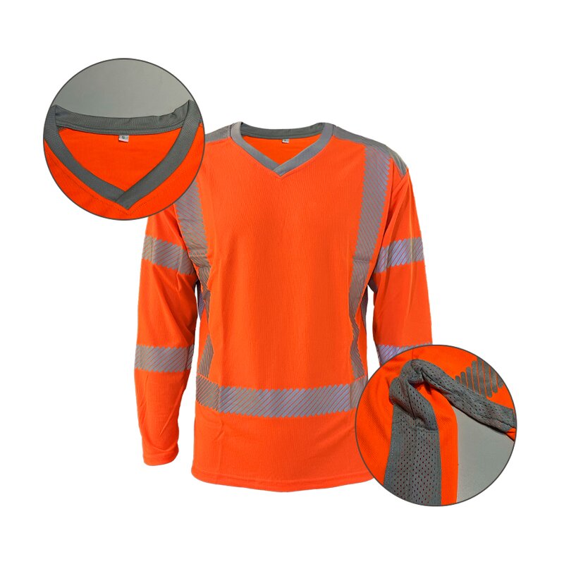 Hi Visibility Shirt Factory - OEM Low MOQ V Neck Reflective