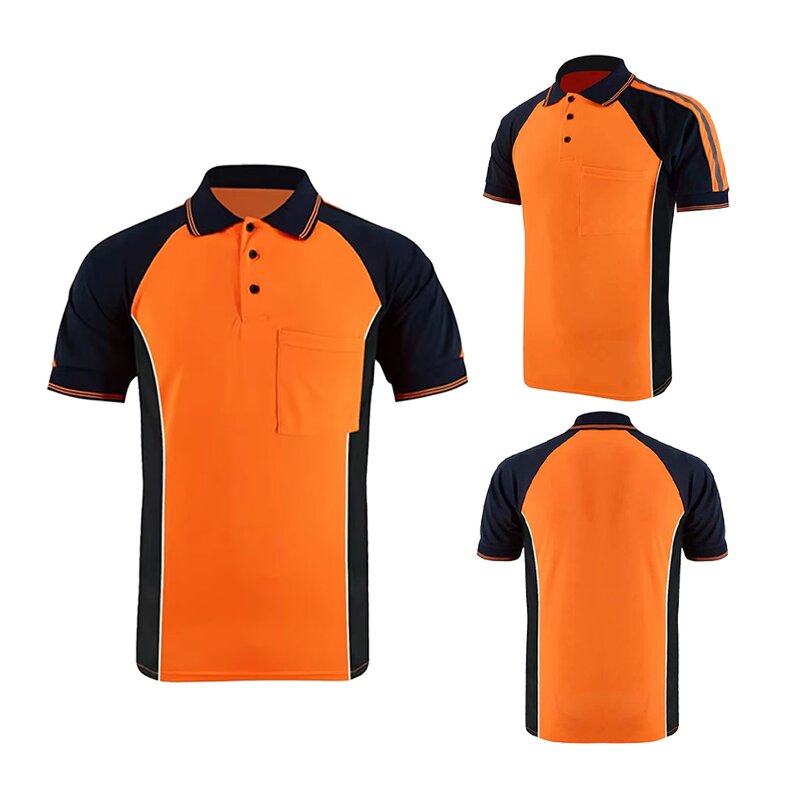 Hi Vis Polo Shirt Factory - OEM 2025 Short Sleeve Safety Shirt